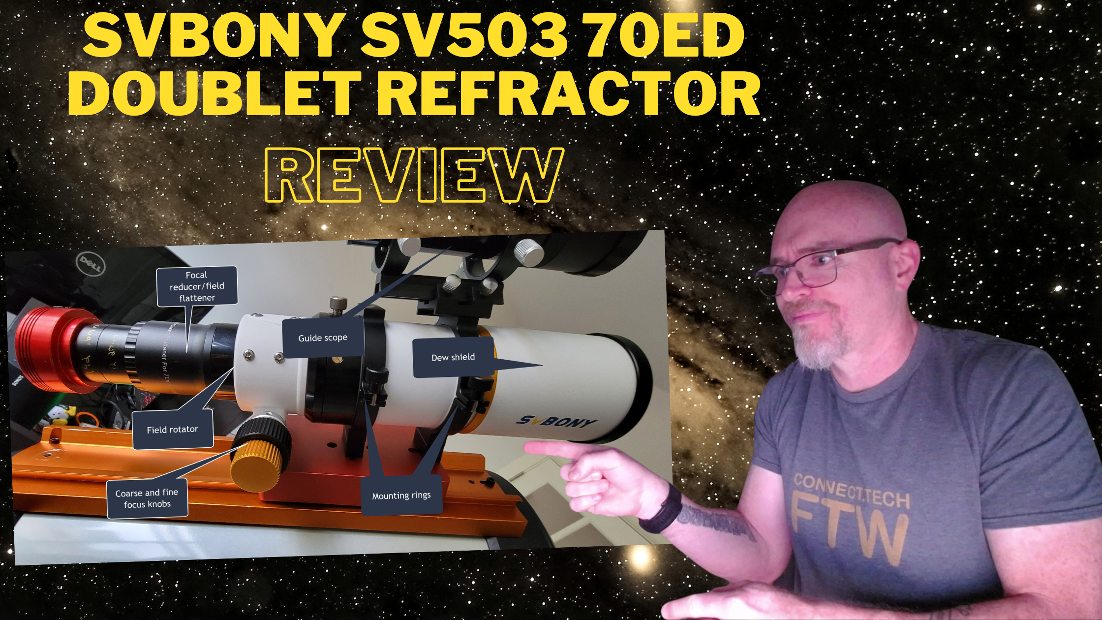 A complete review of the Svbony SV503 70ED refractor telescope, from how I picked it, how it's price, how it's put together to the final goods: pictures I've taken  with it.