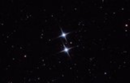 Epsilon Lyr, in the constellation Lyrae, looks like two bright blue stars, but each star is actually a binary system.