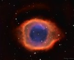 The Helix Nebula is a planetary nebula with a distinct shape that earns its nicknames, 'Eye of God' and 'Eye of Sauron'.