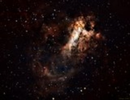 M17 goes by several different names: Checkmark, Horseshoe, Lobster, Omega and Swan. It is a massive star-forming region that is bright and richly structured. It has a complex structure that is unique due to the almost straight-edged regions of darks and transitions from billowing clouds of molecular gas to long, twisting tendrils.