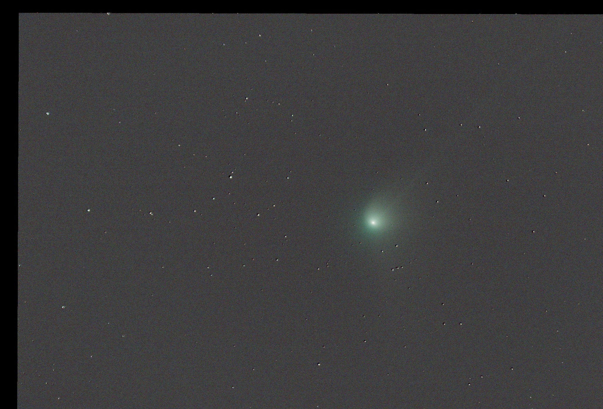 Comet-aligned frame