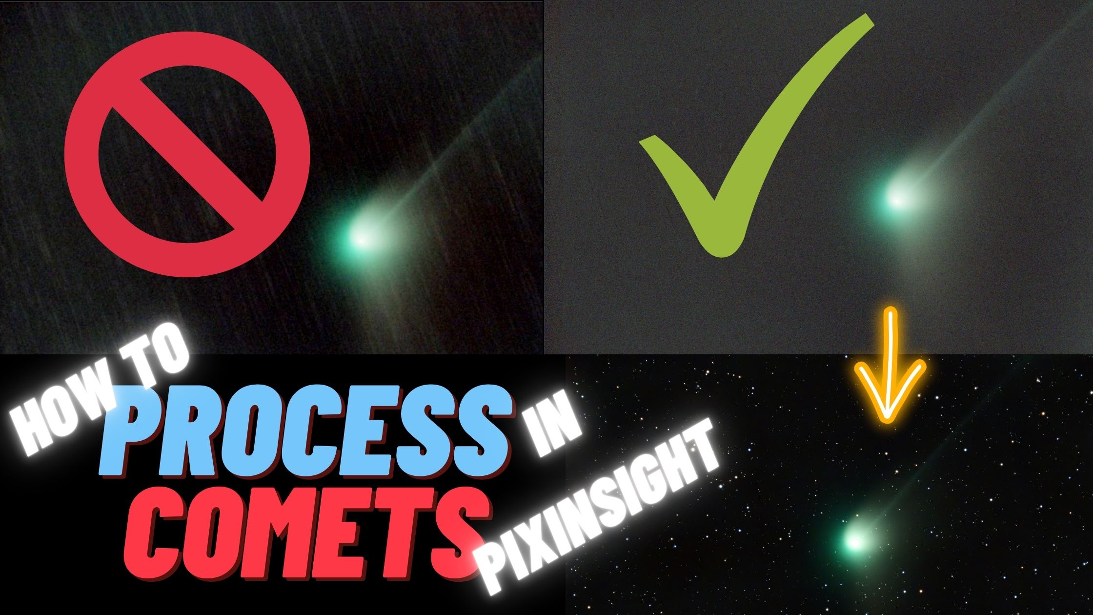 Do you have the same issue that I did? Despite doing things like splitting out stars to align separately, you always end up with star streaks. I finally figured out the simple, single step to do between star alignment and comet alignment that makes all the difference and produces streak-free comets for me every time (without having to split the lights). This post walks through the full end-to-end of processing comets in PixInsight.