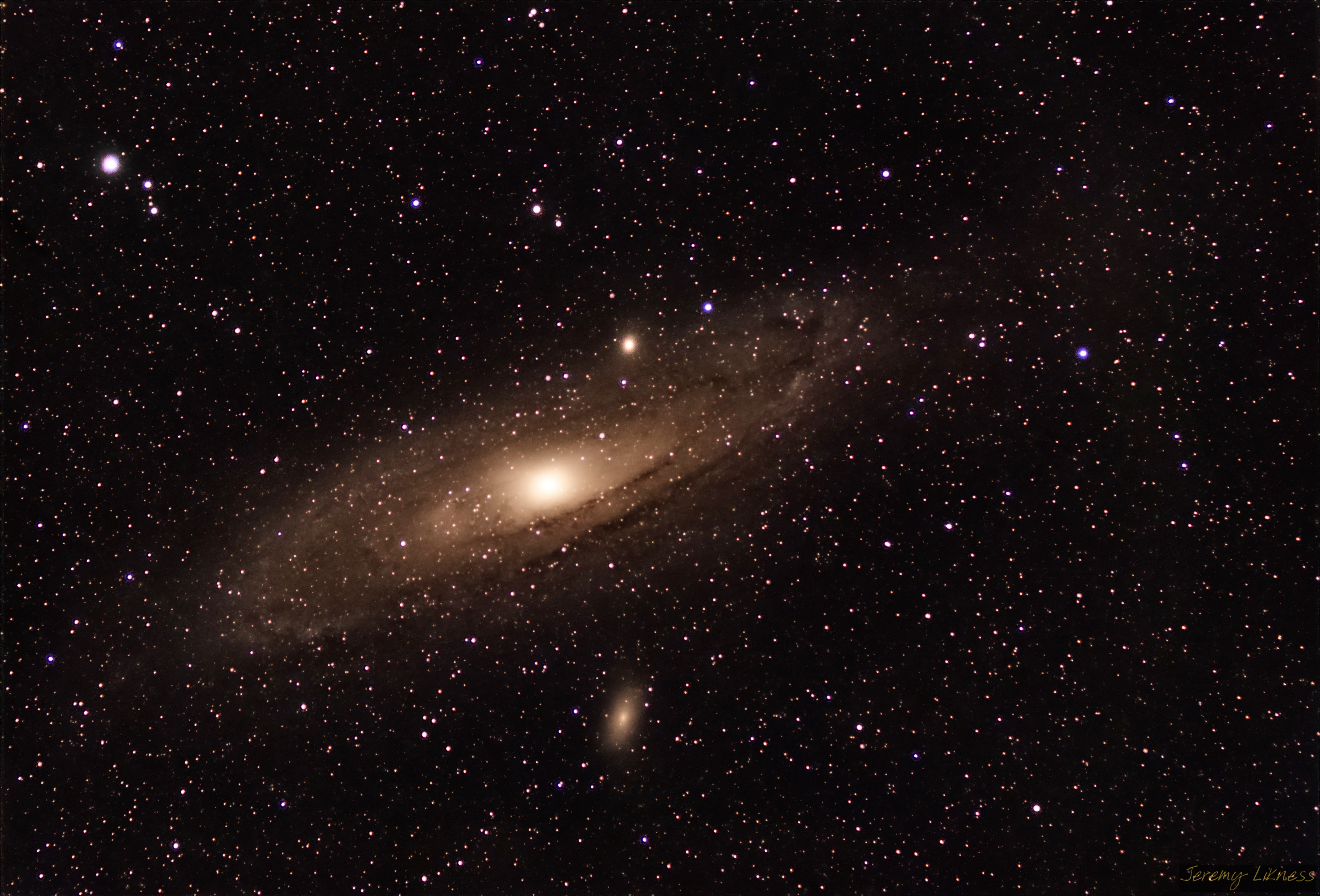 M31: The Andromeda Galaxy.