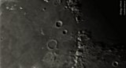 A close up of the region of the moon where the Apollo 15 mission landed.