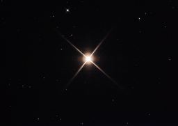 The brightest star in the northern celestial hemisphere, Arcturus is 25 times the size of the sun and 170 times as bright.