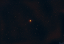 This evening I decided to capture something a little different than my typical targets. How about a star? It was really an experiment to see what I could capture without over-saturating my main target, the brilliant red giant, Betelgeuse.