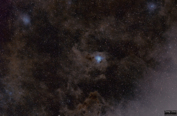 The Iris Nebula with no telescope