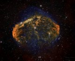 The vastness of space displaced in the space / Of a nebulous brain with an invisible face / Both explosion and implosion as the stellar winds blow / From a Wolf-Rayet star with a nuclear glow / Its membrane stretched thin: what will the fate / Be of this structure named NGC6 triple-8?