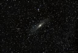 First attempt at capturing this galaxy with nothing but an ordinary camera and zoom lens.