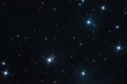 The Pleiades, or Seven Sisters, are visible to the naked eye, resolve in binoculars and can be captured by regular cameras. This is the first time I've collected enough exposure to capture the delicate nebulosity that surrounds these beautiful blue stars.