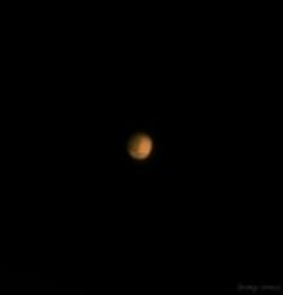 A brief glimpse of Mars as the year comes to an end.