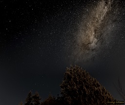 I live in Bortle 7 as of this picture and therefore cannot see the Milky Way even in a single exposure. However, using a high end tracking mount I was able to combine 89 2-minute exposures and resolve the Milky Way through stacking.