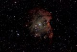 The Monkey Head Nebula lies in the nebula-dense constellation of Orion. It is believed to be formed of dust, wind, and radiation caused by newborn stars.