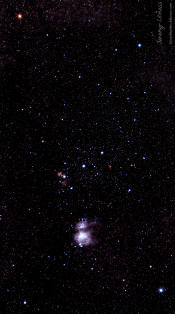 Test shot for my new camera using the 50mm lens with Orion as the target.