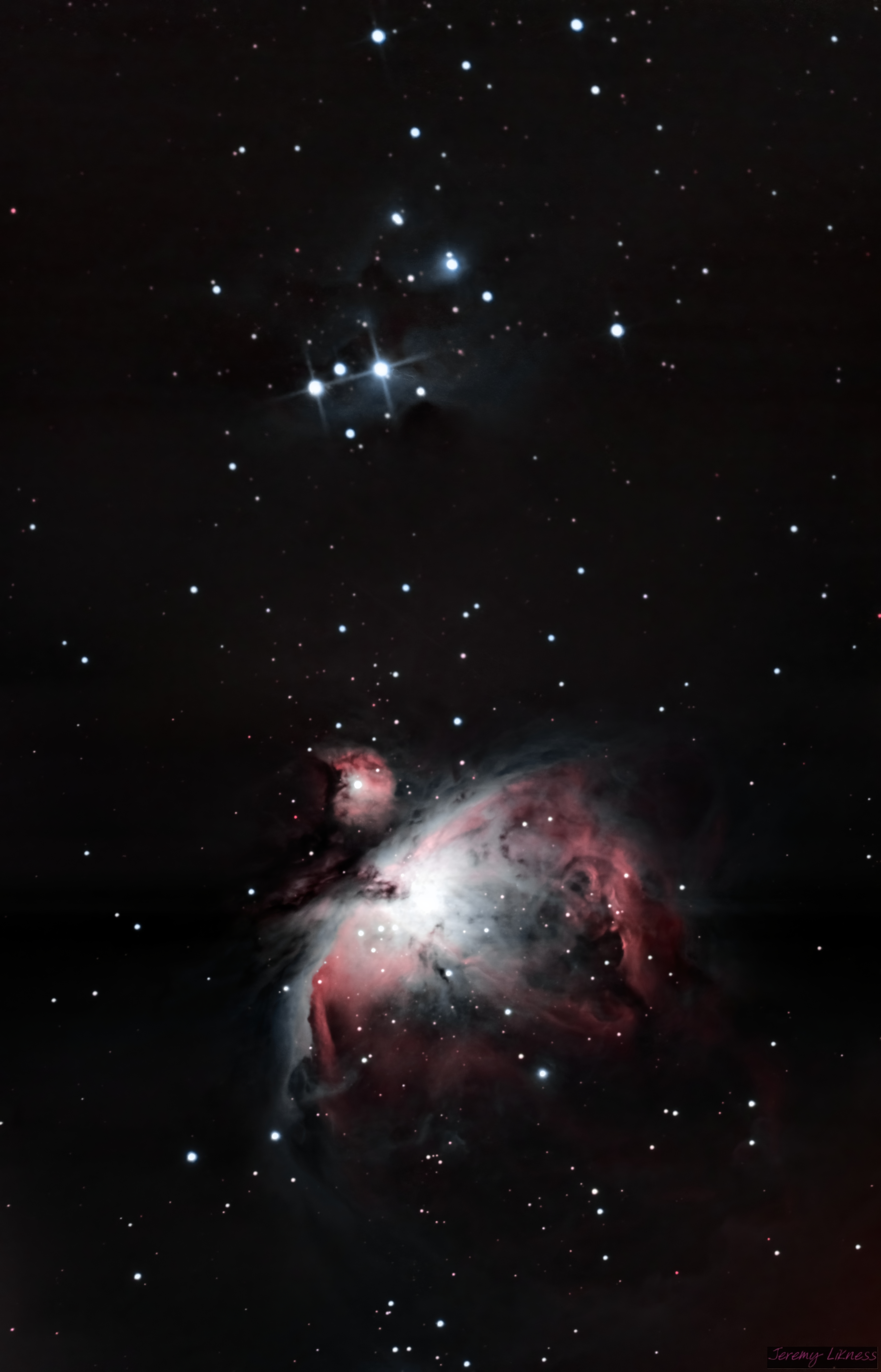 Orion's Sword: NGC1977, M42, and M43