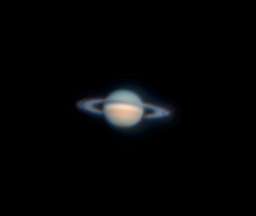An image of Saturn captured from my home in Newport.
