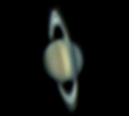 Saturn with major tilt.