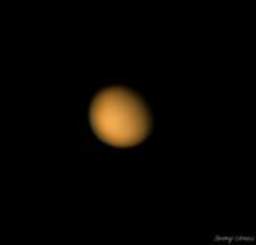 A capture of Venus as the 'evening star.'